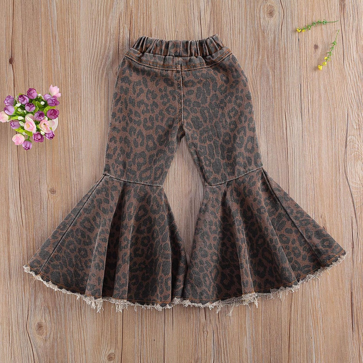 Vohawsa Baby Flare Pants Comfortable Stretchy for Girls Boys