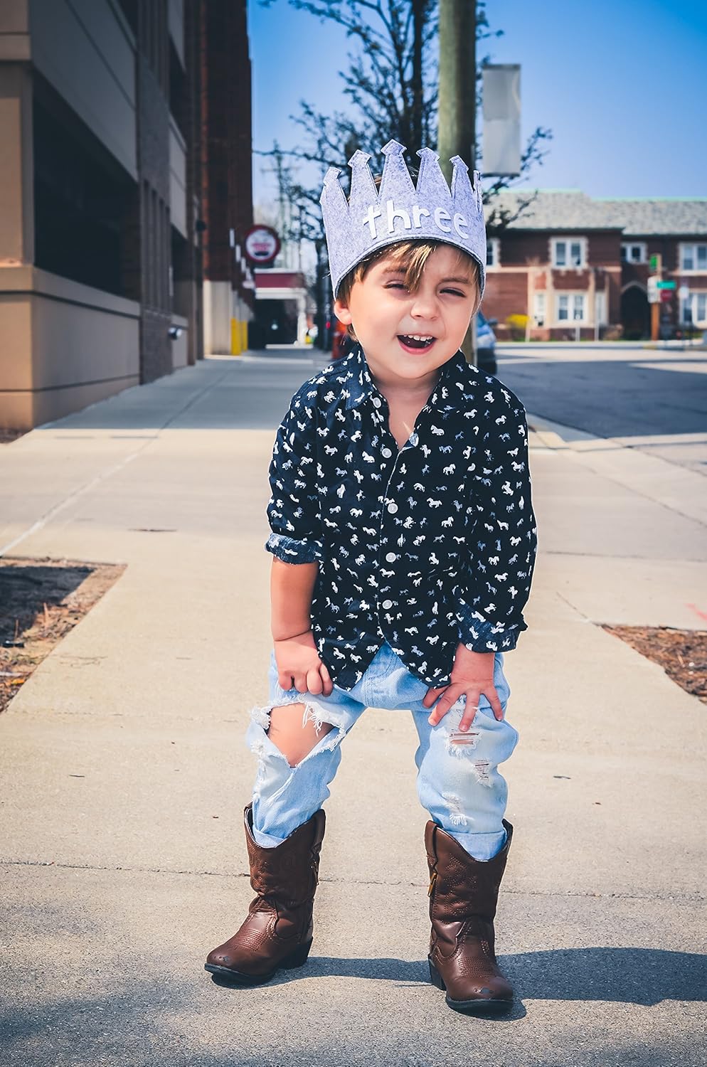 Toddler Third Crown Party Hat for Girls and Boys Birdyboutiquecom