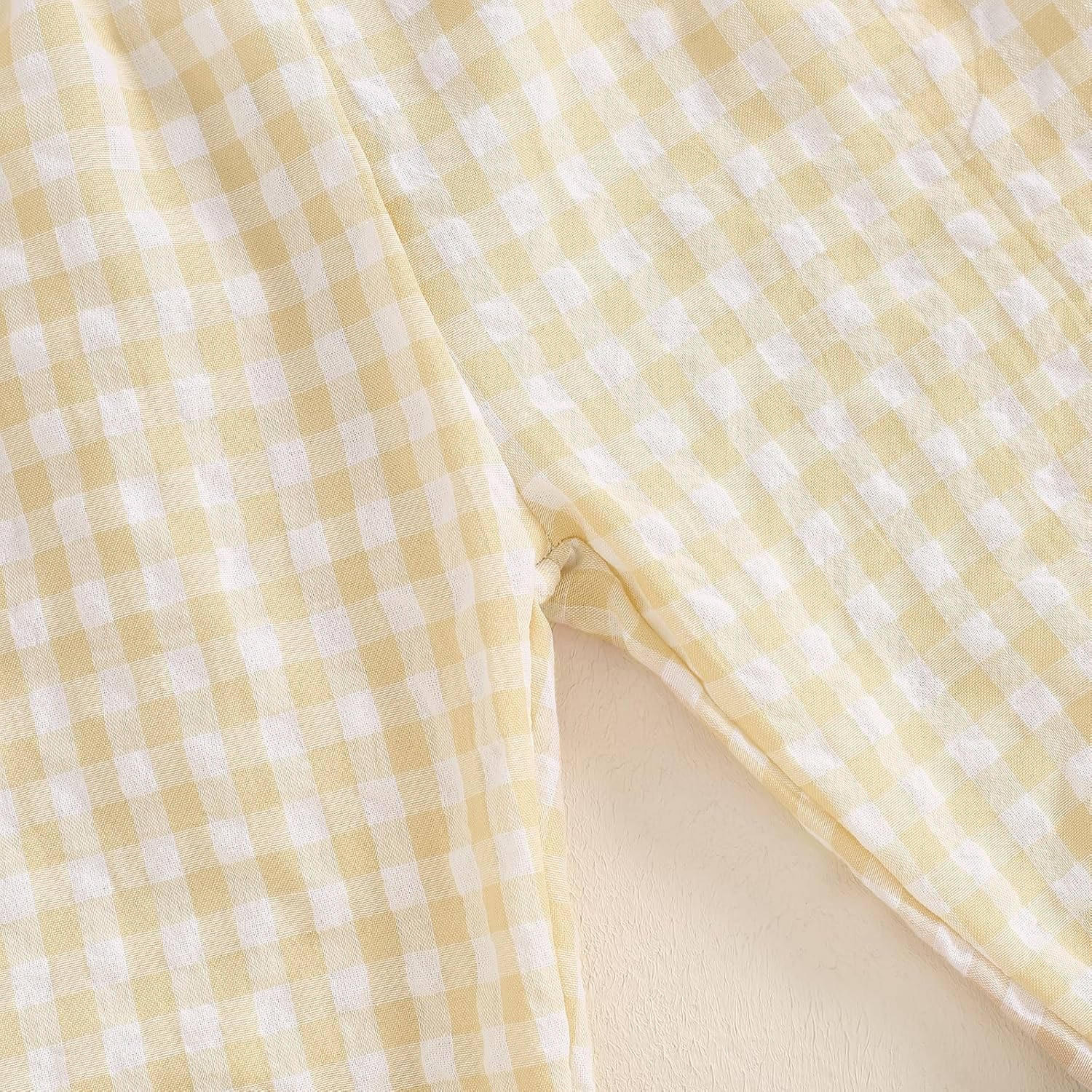 Suolongsama Newborn Baby Gingham Plaid Harem Bloomers Pants