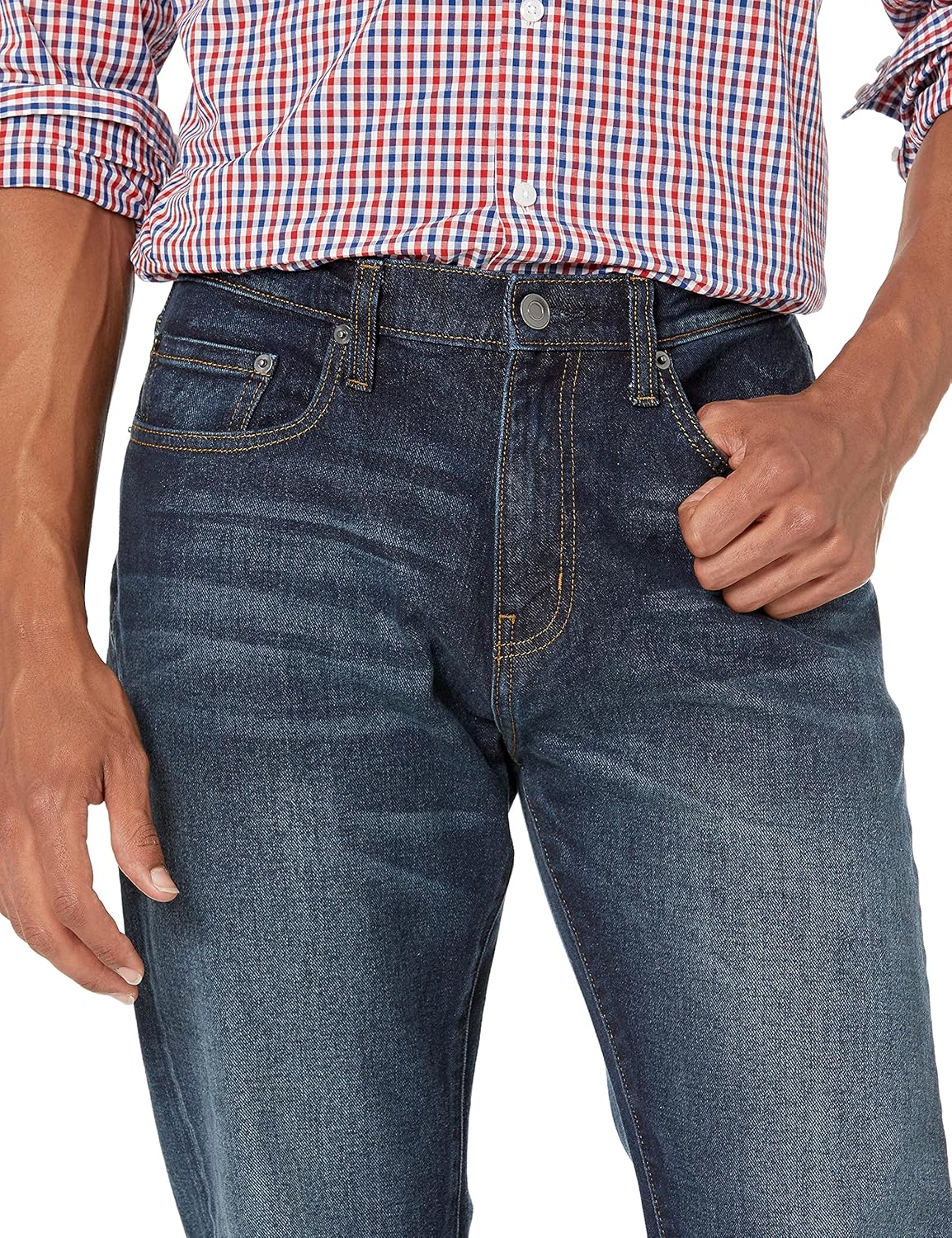 Mens Athletic-Fit Stretch Jeans Amazon Essentials